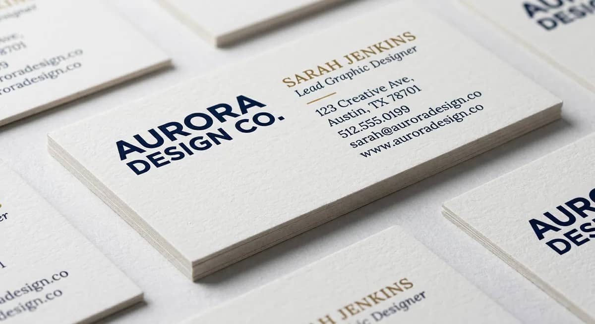 Half Circle Business Card Printing